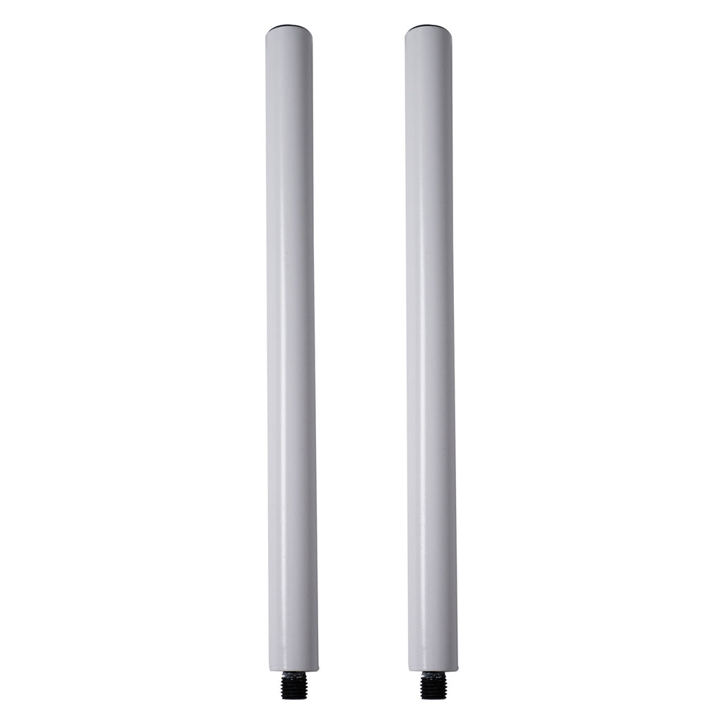 Sound town STSD-M20W-PAIR Subwoofer/Speaker Extender Poles, Fits M20 Threading, White, 2-pack