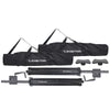 Sound Town STSDA-78CU-PAIR-R 2-Pack Crank-Up Tripod Speaker Stands, with Carry Bags, Pole-Mount Adapter Brackets, Black, Refurbished -  easy to transport, transportable