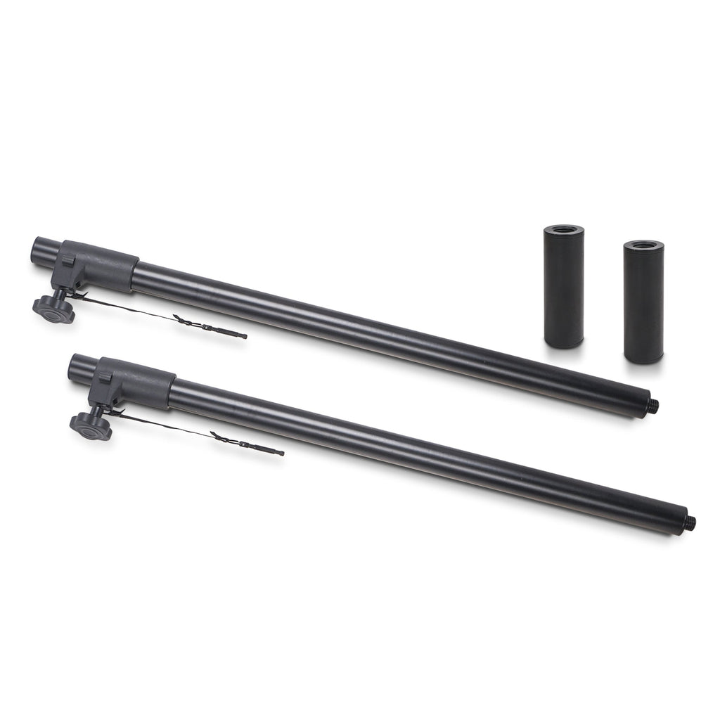 Sound Town STSDA-ADM54B-PAIR-R 2-pack Subwoofer/Speaker Poles with Adjustable Height, M20 Threaded Lower End & 35mm Adapter, Black, Refurbished - Mounting
