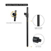 Sound Town STSDA-M54B-R 2-pack subwoofer mounting poles with M20 threaded mounting inserts, Refurbished - Speaker Extender Pole Details, locking safety pin for secure placement, rugged and durable metal construction