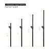 Sound Town STSDA-M54B-R 2-pack subwoofer mounting poles with M20 threaded mounting inserts, Refurbished - 4 adjustable height settings, from 34.7", 41", 47.3" & 53.6"