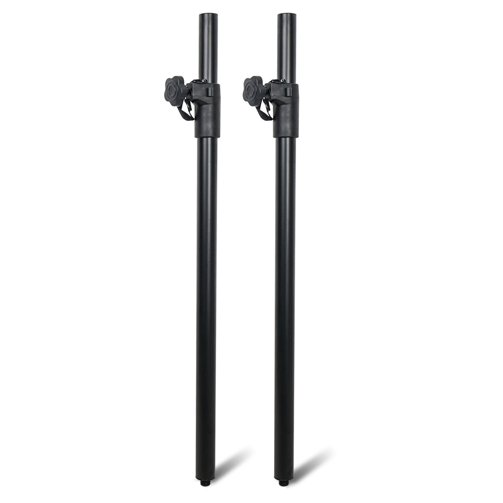 Sound Town STSDA-M54B-R 2-pack subwoofer mounting poles with M20 threaded mounting inserts, Refurbished - pair view