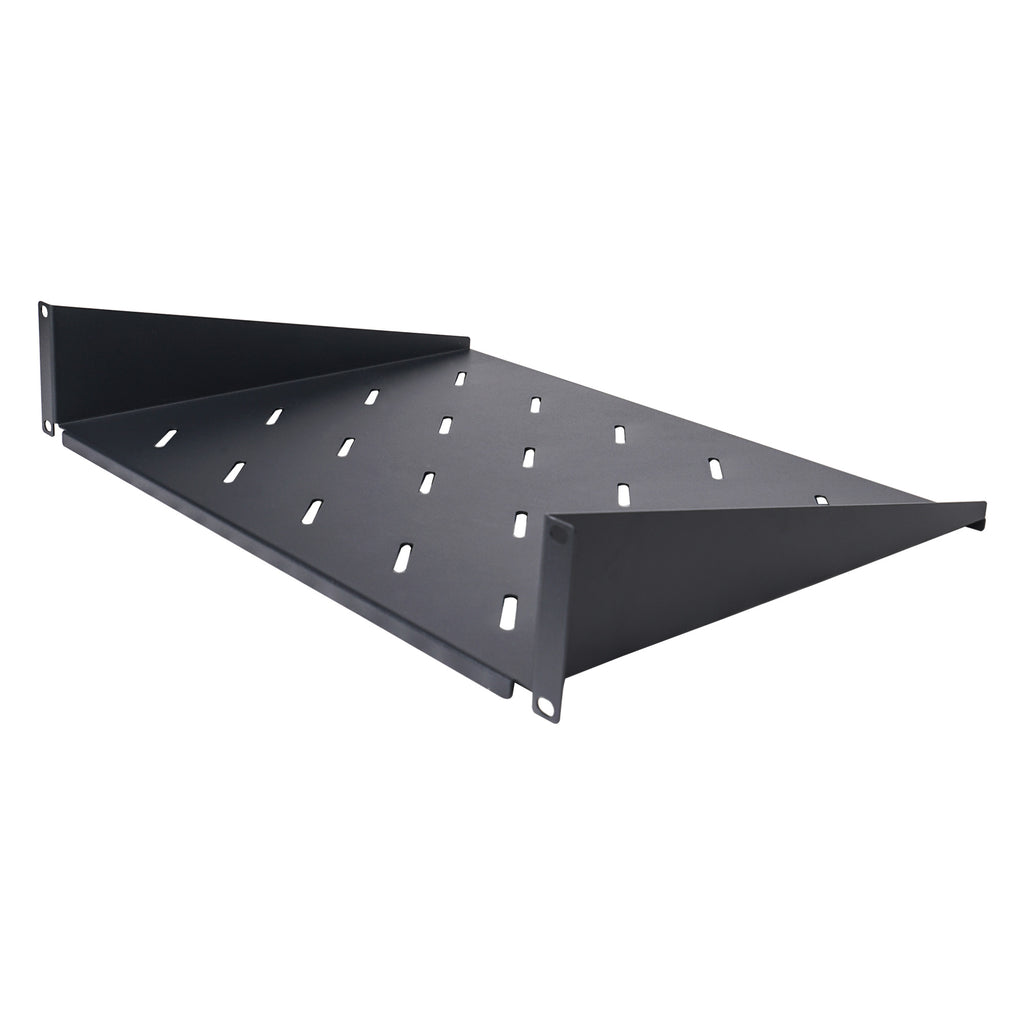 Sound Town STSF-2U14 19" 2U Universal Vented Rack Mount Cantilever Shelf for 19" Flight Case, Network Rack, Cabinets, Server Equipment, 14" Deep