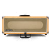 Sound Town STVRC-3OR Vintage 3U Amp Rack Case, 12.5" Depth with Rubber Feet, Dust Cover, Kickstand, Orange - Retro Design