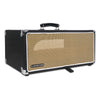 Sound Town STVRC-4BK-R Vintage 4U Amp Rack Case, 12.5" Depth with Rubber Feet, Dust Cover, Kickstand, Black, Refurbished - Modern