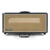 Sound Town STVRC-4BK Vintage 4U Amp Rack Case, 12.5" Depth with Rubber Feet, Dust Cover, Kickstand, Black - Retro Design