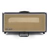 Sound Town STVRC-4BK-R Vintage 4U Amp Rack Case, 12.5" Depth with Rubber Feet, Dust Cover, Kickstand, Black, Refurbished - Retro Design