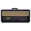Sound Town STVRC-4BK-R Vintage 4U Amp Rack Case, 12.5" Depth with Rubber Feet, Dust Cover, Kickstand, Black with Amp, Refurbished