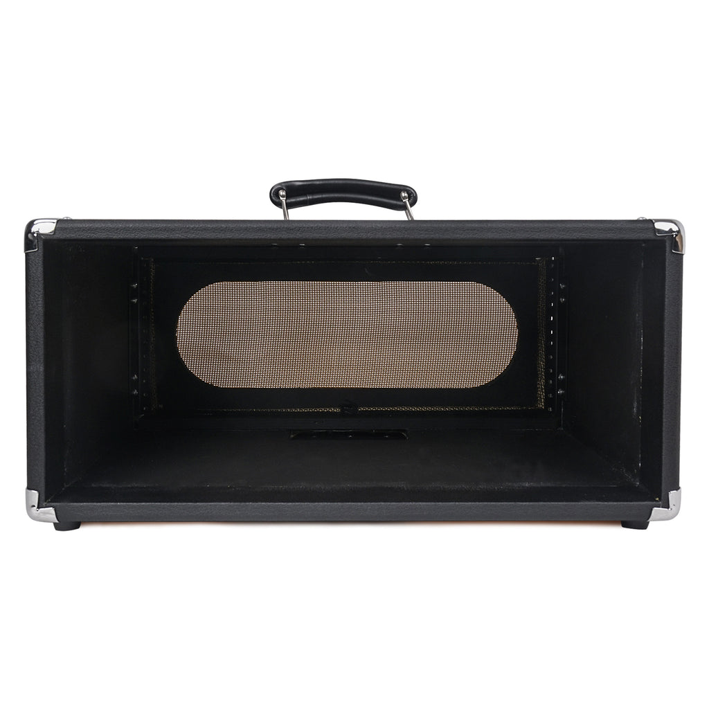 Sound Town STVRC-4BK Vintage 4U Amp Rack Case, 12.5" Depth with Rubber Feet, Dust Cover, Kickstand, Black - without Front Cover