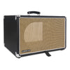 Sound Town STVRC-6BK Vintage 6U Amp Rack Case, 12.5" Depth with Rubber Feet, Dust Cover, Kickstand, Black - Modern Style