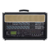 Sound Town STVRC-6BK Vintage 6U Amp Rack Case, 12.5" Depth with Rubber Feet, Dust Cover, Kickstand, Black with Amp