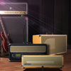 Sound Town STVRC-6BK Vintage 6U Amp Rack Case, 12.5" Depth with Rubber Feet, Dust Cover, Kickstand, Black - STVRC_Series_Vintage_Retro_Rack_Cases