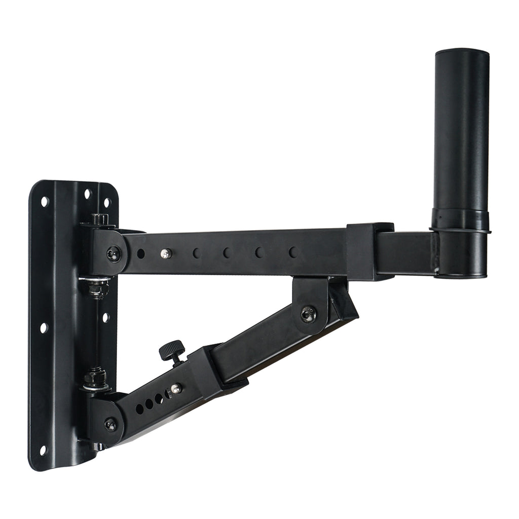 Sound Town STWSD-048B Pair of Adjustable Wall Mount Speaker Brackets with 180-degree Swivel - surface mount