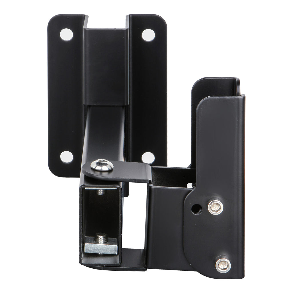 Sound Town STWSD-50R-PAIR-R 2-Pack Adjustable Wall Mount Speaker Brackets with 180-degree Swivel, 28-degree Tilt Adjustment, Speaker Connectors, Refurbished with Horizontal Rotating Angle from -90° to 90°