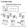 Sound Town STWSD-50R-PAIR 2-Pack Adjustable Wall Mount Speaker Brackets with 180-degree Swivel, 28-degree Tilt Adjustment, Speaker Connectors - Installation Guide Breakdowns