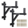 Sound Town STWSD-F15A-PAIR 2-Pack Wall-Mount Speaker Brackets, Fits 35mm Speaker Mounts - Included in the package, package contents, screws