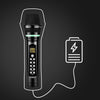 Sound Town SWM01-U2HH-R 100-Channel UHF Rechargeable Wireless Handheld Microphone System with Bluetooth, Built-in Effects, 1/4" Mini Portable Receiver for Karaoke, Events, Church, Meetings, Refurbished - USB Charging
