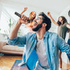 Sound Town SWM01-U2HH 100-Channel UHF Rechargeable Wireless Handheld Microphone System with Bluetooth, Built-in Effects, 1/4" Mini Portable Receiver for Karaoke, Events, Church, Meetings - Plug and Play
