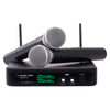 Sound Town SWM10-U2HH Professional Dual-Channel UHF Wireless Microphone System, for Church, Business Meeting, Outdoor Wedding and Karaoke - Ultra-High Frequency, 540MHz - 587MHz