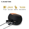 Sound Town X6 Series Waterproof Portable Bluetooth Speaker, TWS Bluetooth, IPX54, Stereo Sound, Built-in Mic for Phone Calls, for Home and Outdoor - TF Card, 3.5mm AUX, USB, Micro-USB Inputs