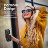 Sound Town X8 Portable Bluetooth Speaker, TWS Bluetooth, IPX7 Waterproof, Stereo Sound, LED Light, Built-in Mic for Phone Calls and Battery Power Bank, for Home and Outdoor, Black (X8-BK) - Portable Compact Small Design