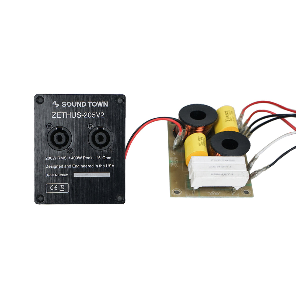 Sound Town XO-Z205 Replacement Crossover for ZETHUS-205V2 dual 5" line array loudspeaker
