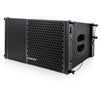 Sound Town ZETHUS-110PWX2 ZETHUS Series 1200W Powered Line Array Speaker System with Two 10-inch Powered Line Array Speakers, Black for Installation, Live Sound, Bar, Club, Church - Left Panel