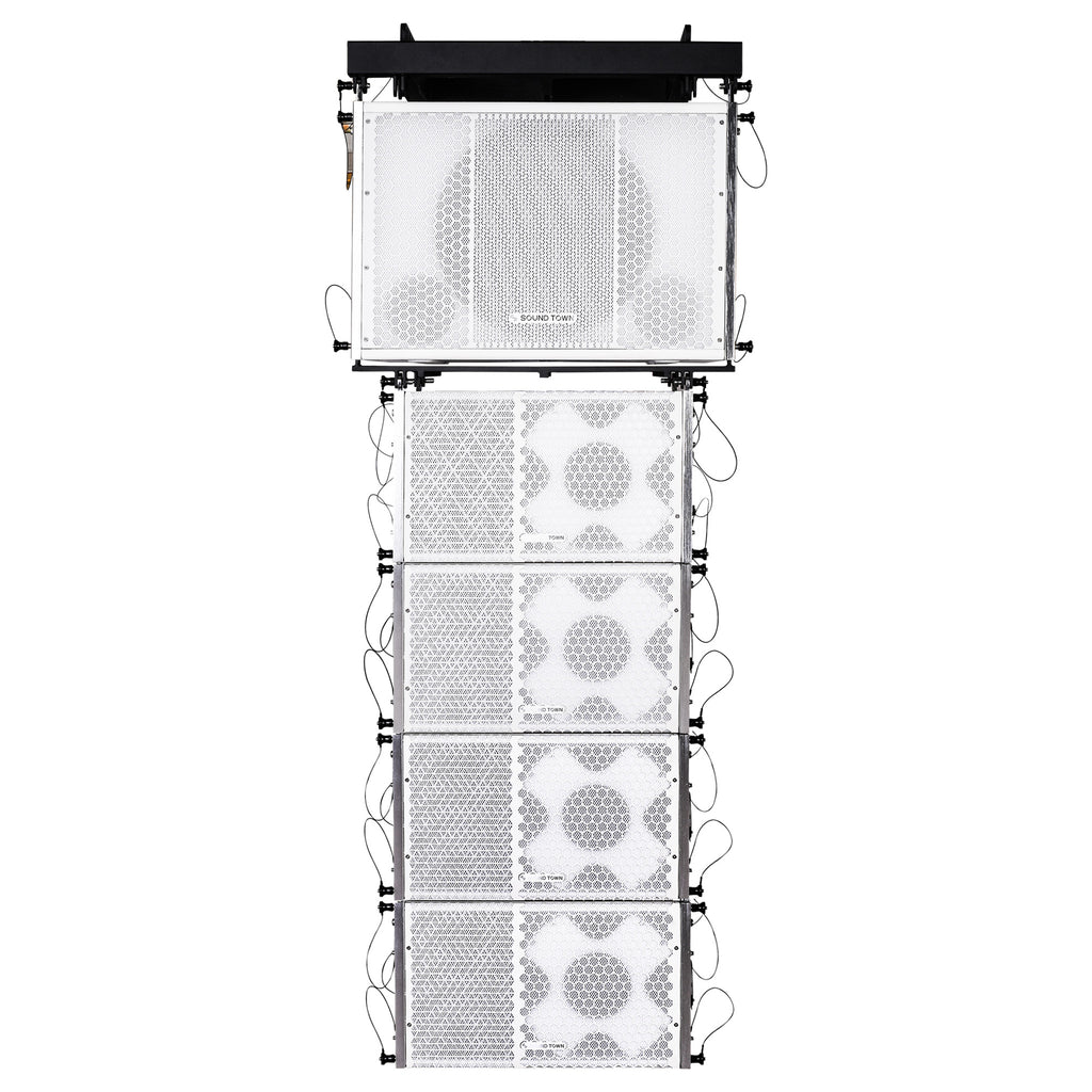 ZETHUS-115SW110WX4 | White Line Array System w/ 15