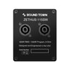 Sound Town ZETHUS-115SW208W ZETHUS Series 15” 1200W Passive Line Array Subwoofer, White for Live Sound, Stage, Clubs, Churches and Schools - Jack Plate