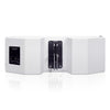 Sound Town ZETHUS-115SW208W ZETHUS Series 2 X 8” Line Array Loudspeaker System with Titanium Compression Driver, White - Back Panel
