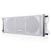 Sound Town ZETHUS-115SW208W ZETHUS Series 2 X 8” Line Array Loudspeaker System with Titanium Compression Driver, White - Right Panel