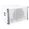 Sound Town ZETHUS-115SWPW208WV2X2 ZETHUS Series Line Array Speaker System with One 15-inch Powered Line Array Subwoofer, Two Compact 2 X 8-inch Line Array Speakers, White - subwoofer right panel