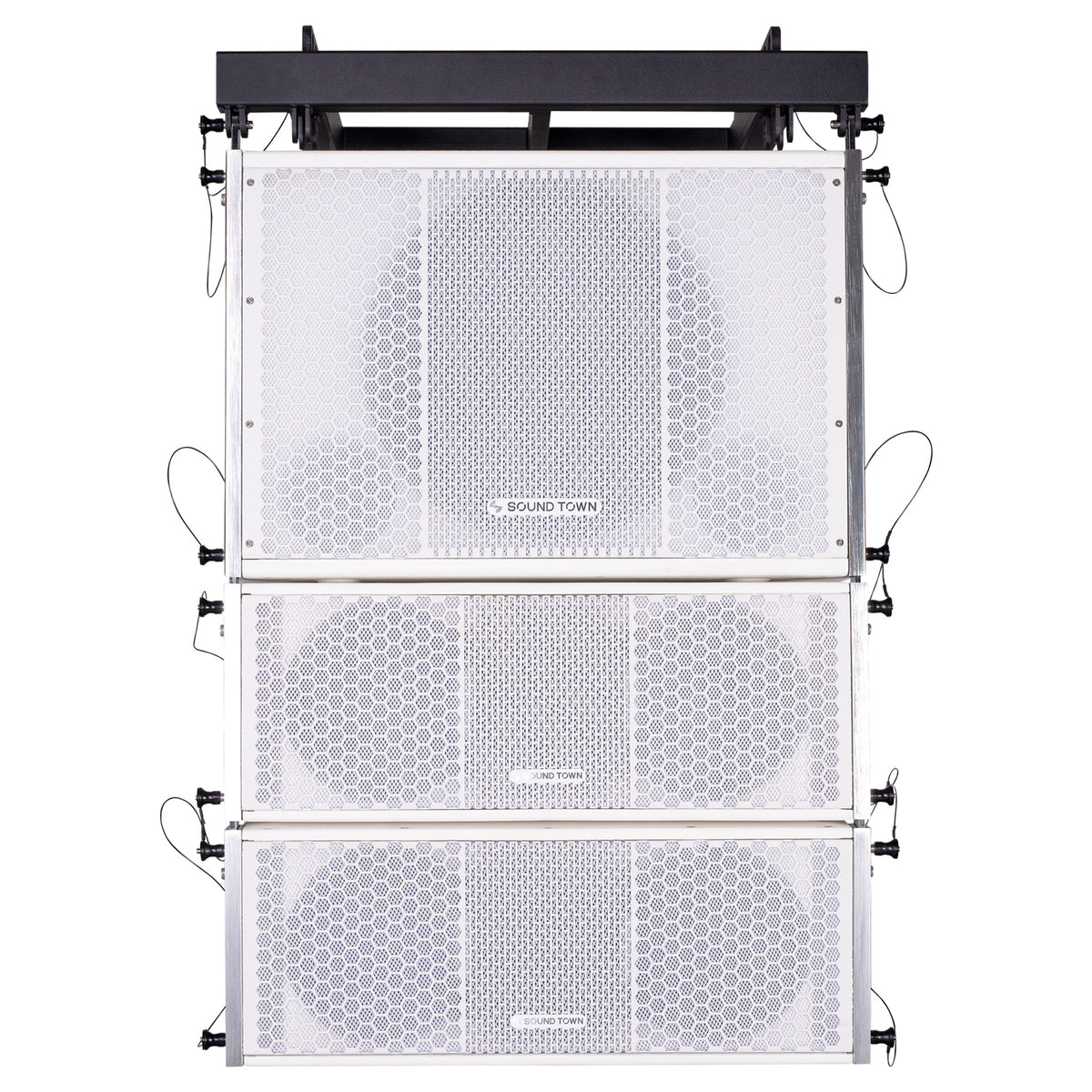 ZETHUS Line Array System w/ (1) 15-inch Powered Subwoofer, (2