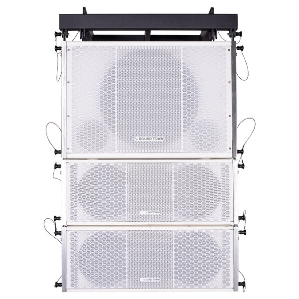 ZETHUS Line Array System w/ (1) 15-inch Powered Subwoofer, (2