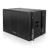 Sound Town ZETHUS-118S ZETHUS Series 18" 1600W Passive Line Array Subwoofer, Black for Bars, Clubs, Restaurants, Churches, Schools - Left Panel