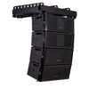 Sound Town ZETHUS-205V2X4 Line Array Speaker System with Four Compact 2 X 5-inch Passive Line Array Speakers, Black for Installation, Live Sound, Bar, Club - Right, Side Panel