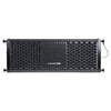 Sound Town ZETHUS-205V2 ZETHUS Series 2 X 5” Line Array Loudspeaker System with Titanium Compression Driver, Black - Front Panel