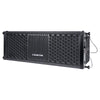 Sound Town ZETHUS-205V2 ZETHUS Series 2 X 5” Line Array Loudspeaker System with Titanium Compression Driver, Black - Left View