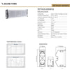 Sound Town ZETHUS-205WV2-R | REFURBISHED: ZETHUS Series Dual 5 Inch (2 X 5”) Line Array Loudspeaker System with Titanium Compression Driver, White - Specifications, Performance Curve, SPL vs. Frequency, Impedance vs. Frequency, Size & Dimensions