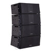 Sound Town ZETHUS-208BV2-2PAIRS Dual 8-inch Line Array Speaker System, Black - Bi-amp Switchable