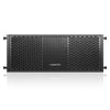 Sound Town ZETHUS-208BV2 2 X 8” Line Array Loudspeaker System with Titanium Compression Driver, Black - Front Panel