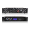Sound Town ZETHUS-208X4A6 2-Channel 1500W Rack Mountable Professional Power Amplifier with Low Pass Filter, LCD Display
