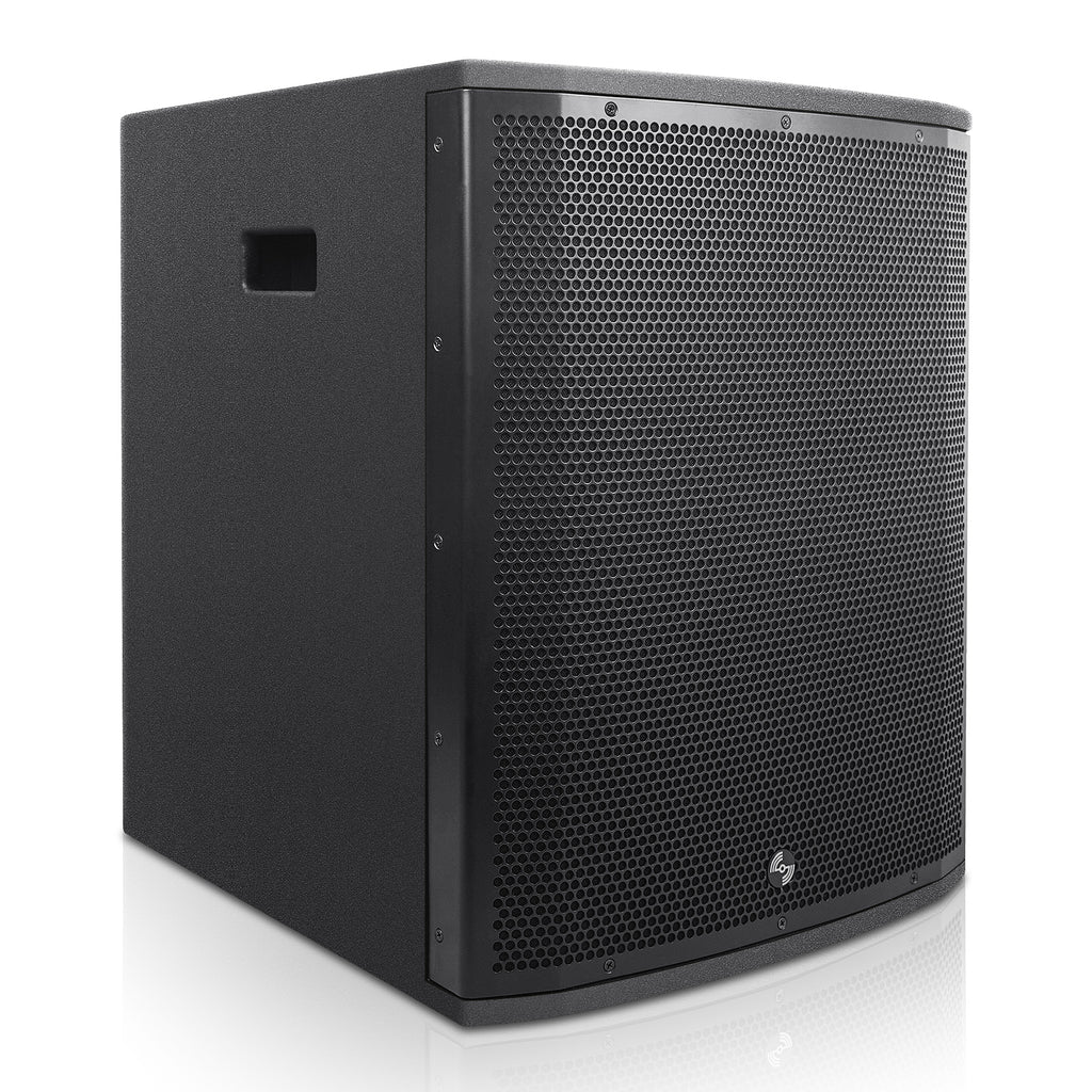 Sound Town ZETHUS-M115SM3X4 ZETHUS Series 1400W Passive Line Array Subwoofer, Black for Live Sound, Stage, Clubs, Churches and Schools - Omnidirectional Dispersion