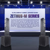 Sound Town ZETHUS-M115SM3X4 ZETHUS Series Line Array System with One 15" Subwoofer, Four Compact 6 x 3" Full-Range PA Speakers, Black - live events, stage, music performances, etc